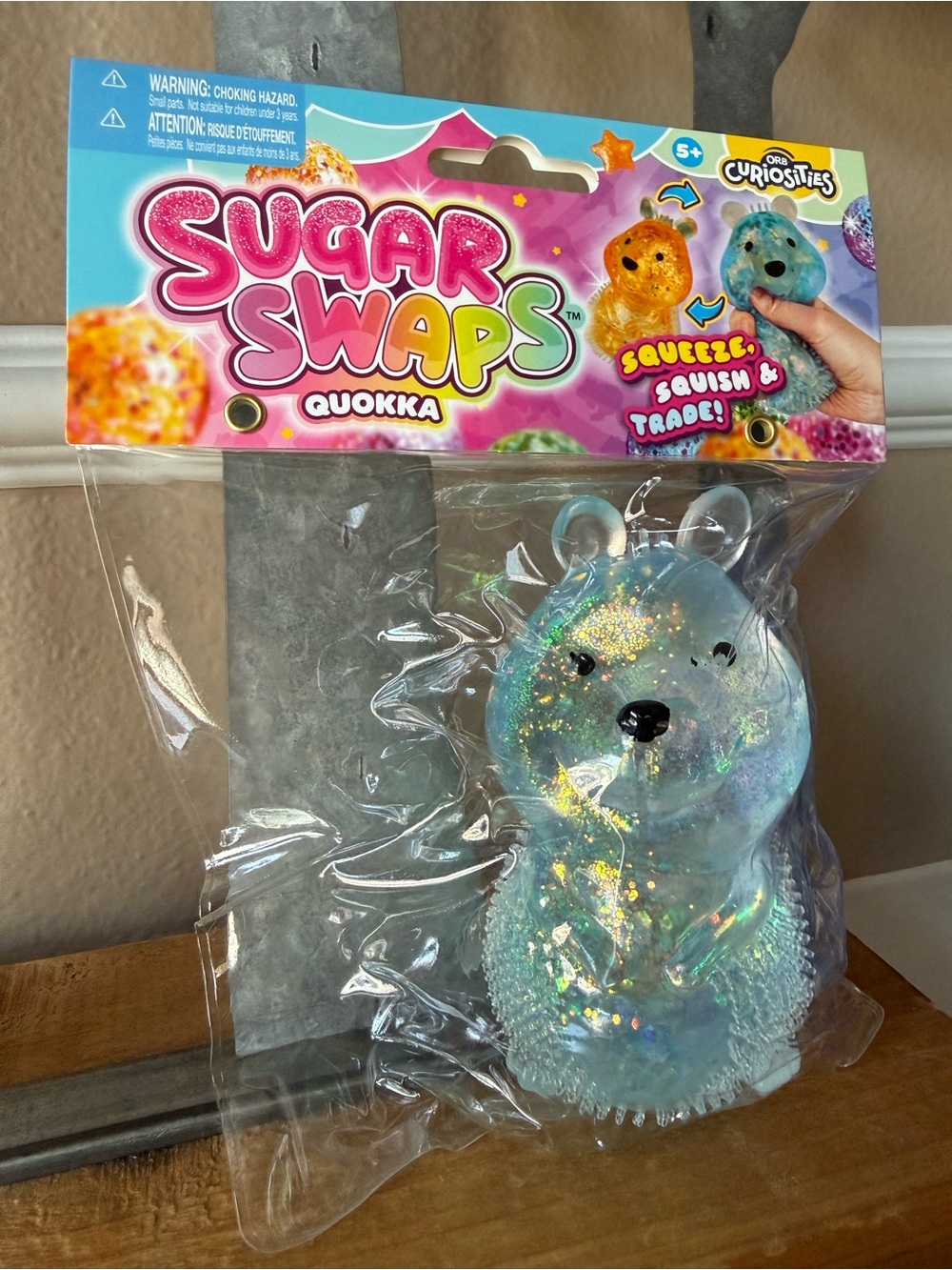 Sugar Swaps Quokka Squeeze Toy - Iridescent Blue - Orb Curiosities